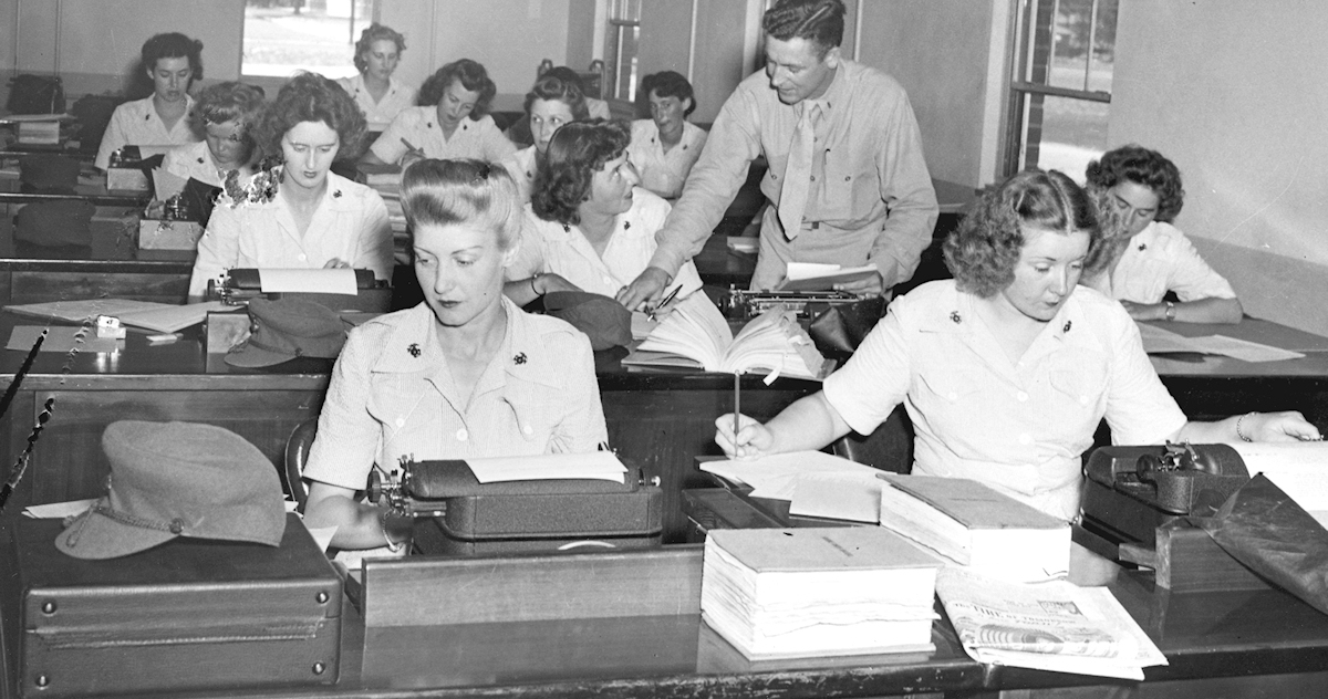 Women Marines At Quartermaster School – Women Of World War Ii