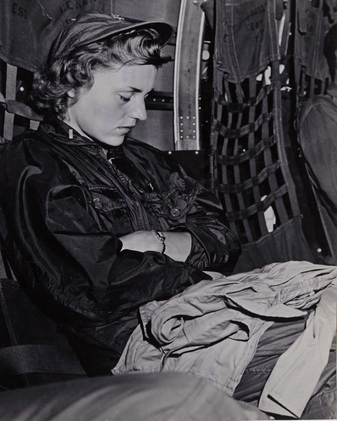 navy-flight-nurse-catches-a-few-winks-women-of-world-war-ii