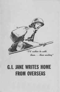 G.I. Jane Writes Home From Overseas