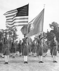 Armed Color Guard of Women Marines – Women of World War II