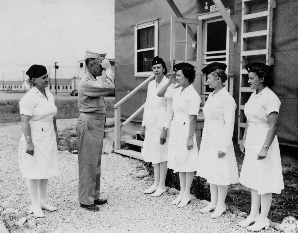 Army Nurses Promoted At Camp Atterbury Hospital Women Of World War Ii 5086