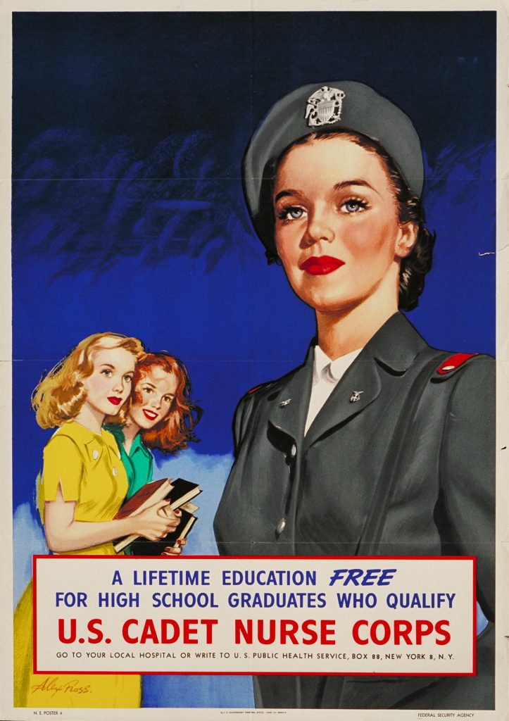 Lifetime Education Us Cadet Nurse Corps Wwii Poster Women Of World War Ii 9915