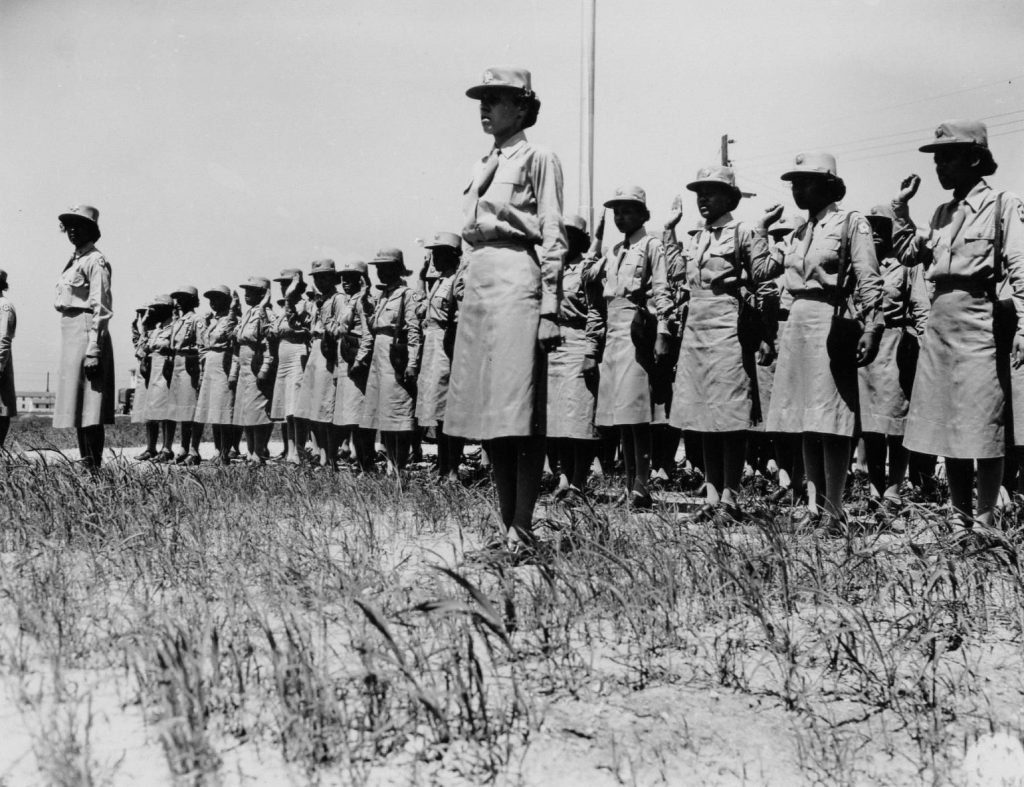 Swearing WACs into the Army at Camp Atterbury – Women of World War II