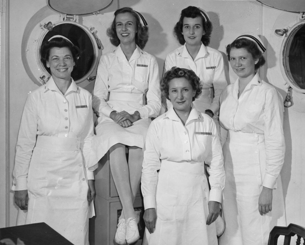 Nurses Back from Overseas on USS Refuge – Women of World War II