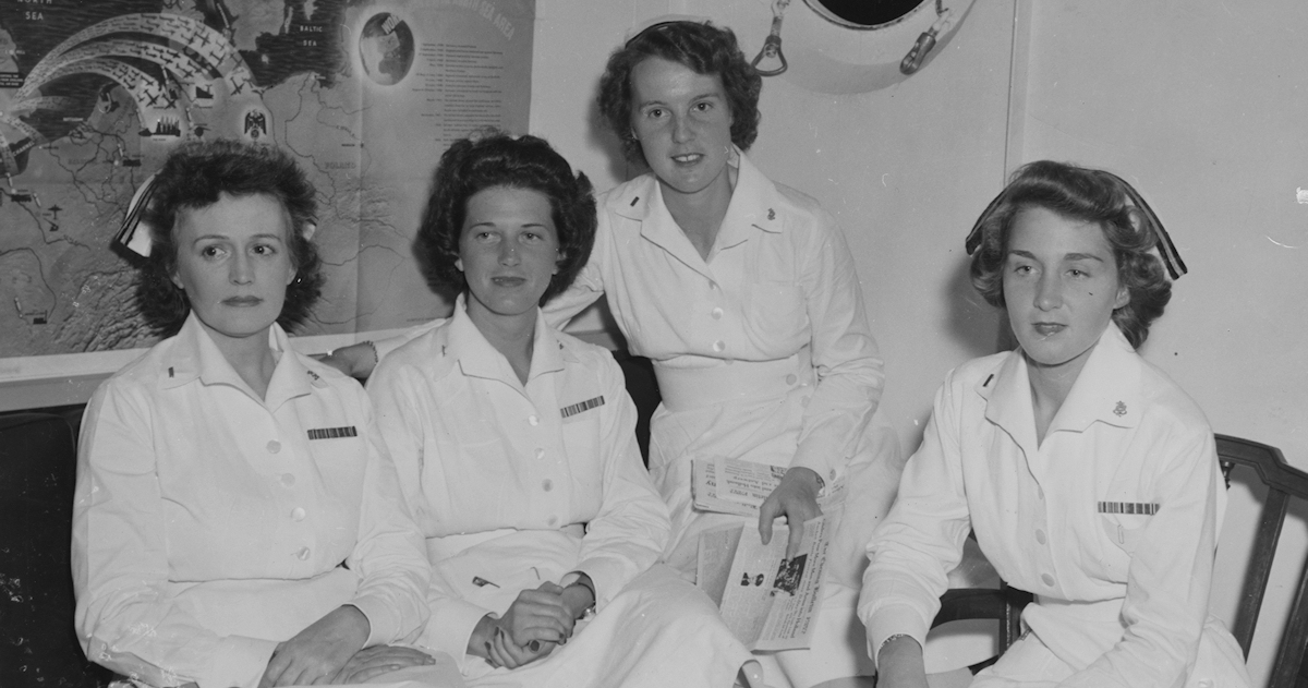 Four Navy Nurses Back From Sea Duty – Women of World War II