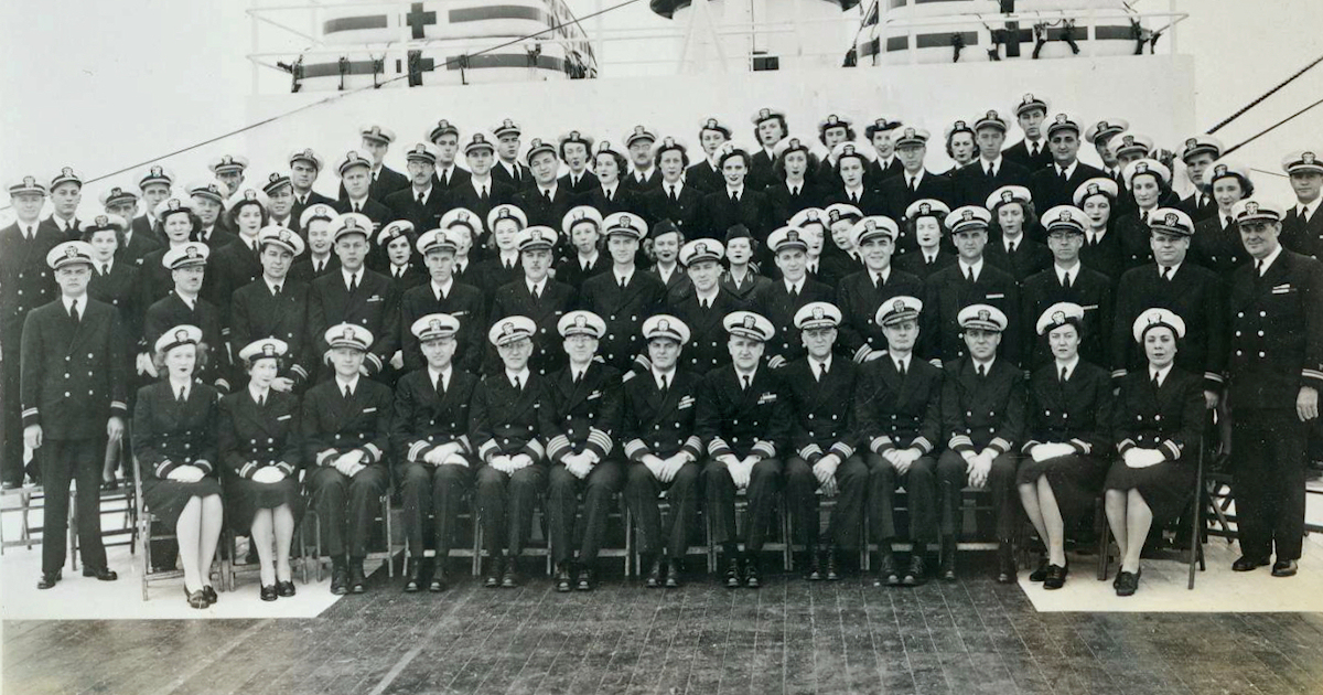 USS Repose Medical Staff at Commissioning – Women of World War II