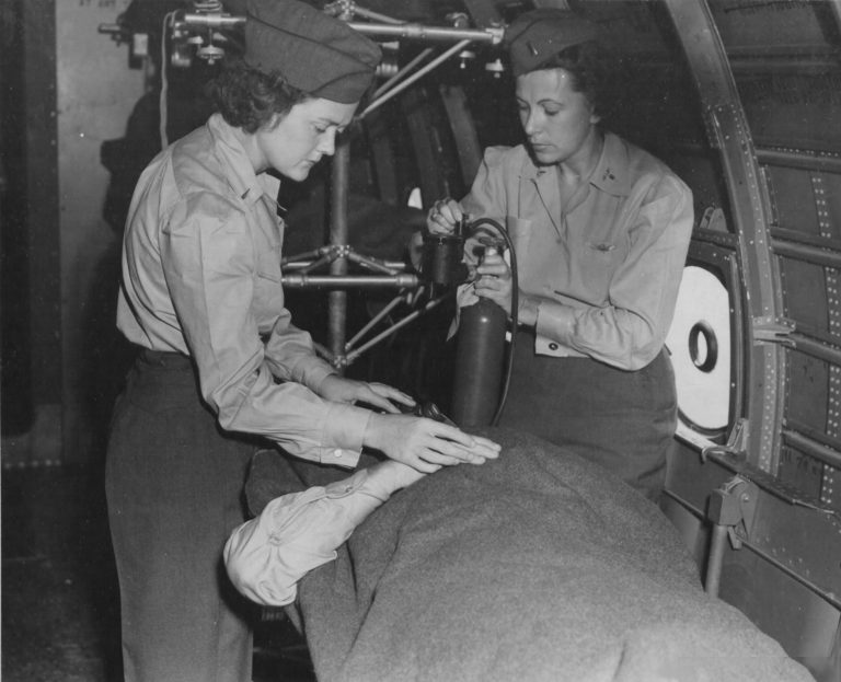 Flight Nurses Training at Bivouac Area in Hawaii – Women of World War II